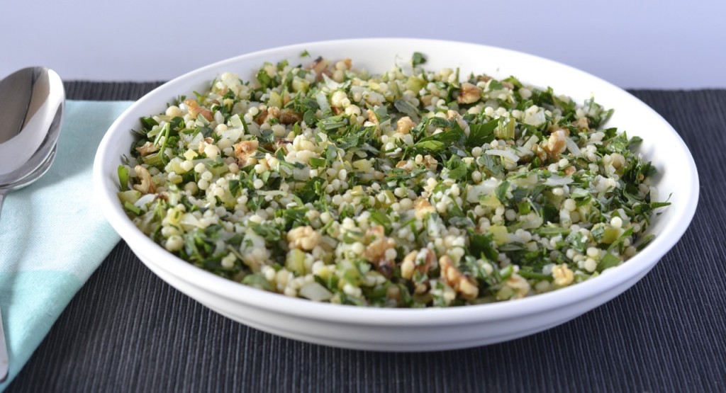 Herby Israeli couscous salad