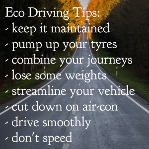 Eco driving tips