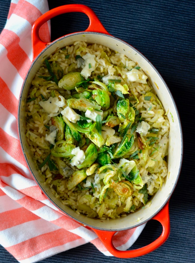 Brussels Sprout Risotto | I Spy Plum Pie