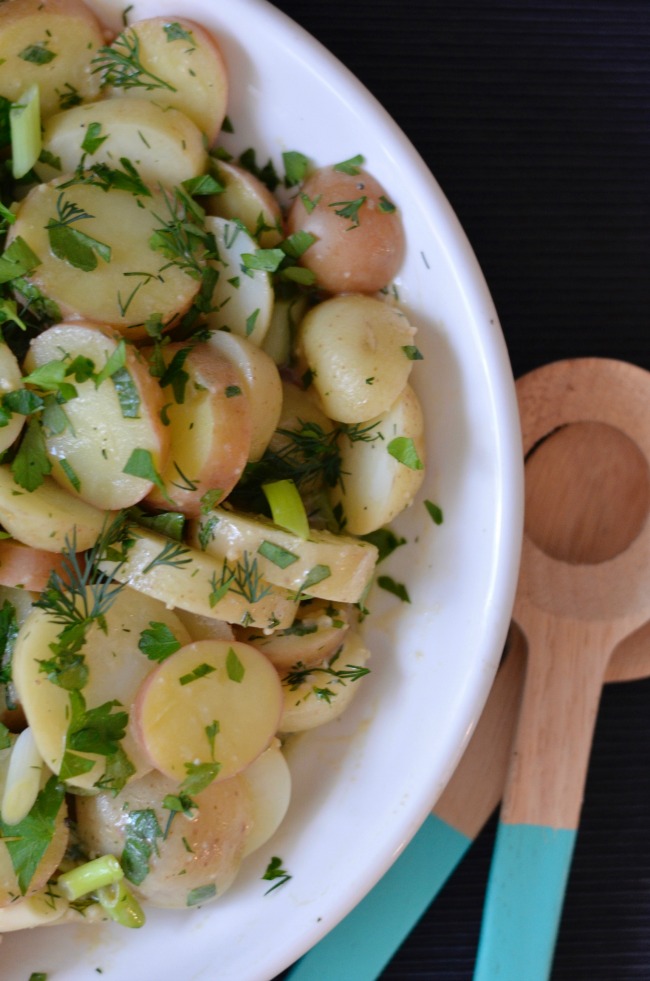 Herb Vinaigrette Potato Salad | I Spy Plum Pie