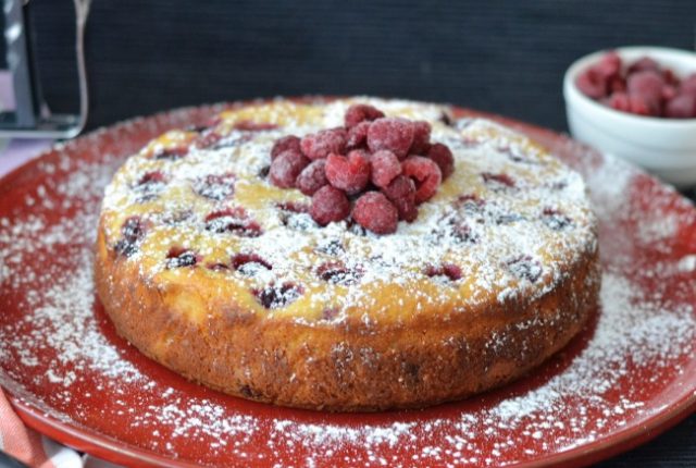 Raspberry Almond Ricotta Cake | I Spy Plum Pie