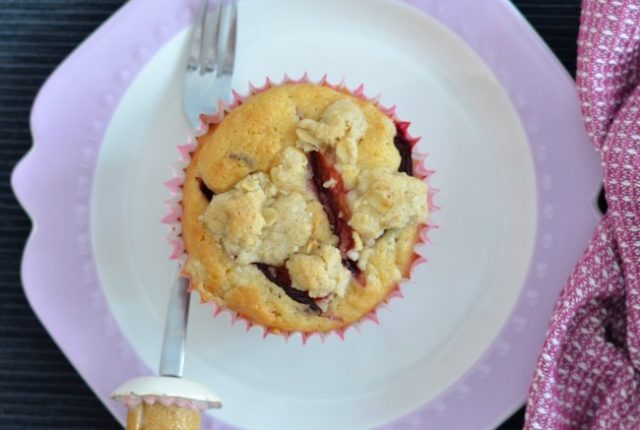 Plum Crumble Muffins & My 7th Blogiversary | I Spy Plum Pie