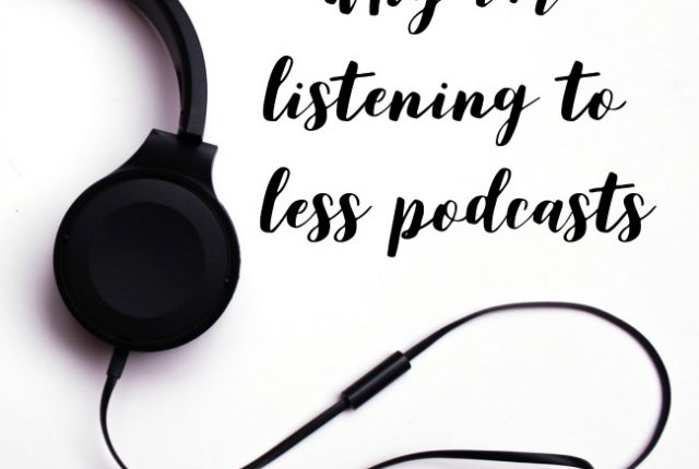 Why I'm Listening to Less Podcasts | I Spy Plum Pie