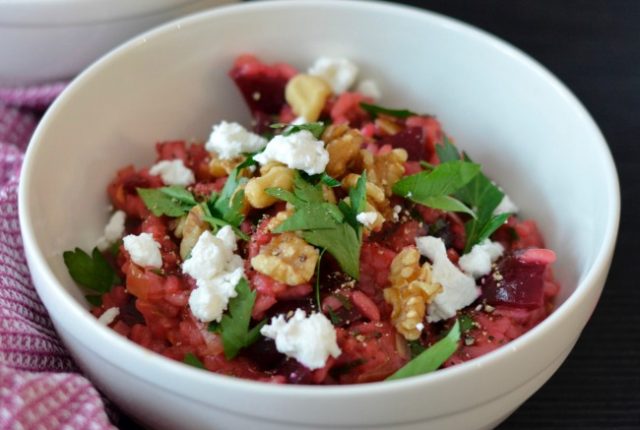 Simple Beetroot Risotto | I Spy Plum Pie