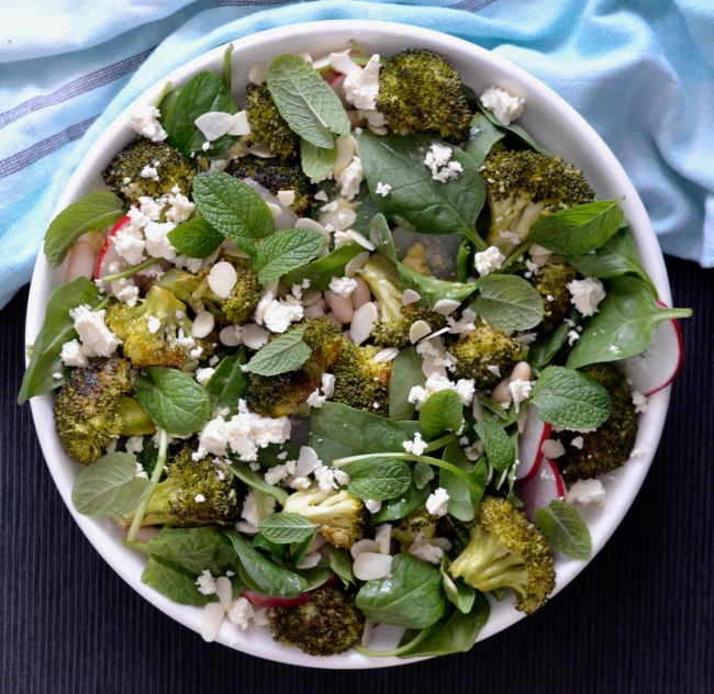 Roast Broccoli Cannellini Bean Salad | I Spy Plum Pie