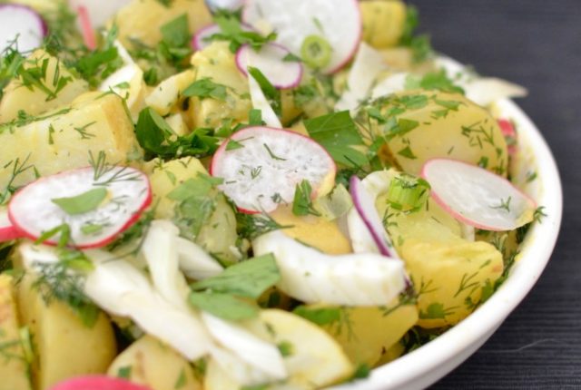 Potato Salad with Radish and Fennel | I Spy Plum Pie