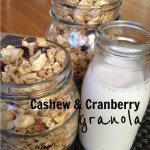 Recipe: Cashew & Cranberry Granola