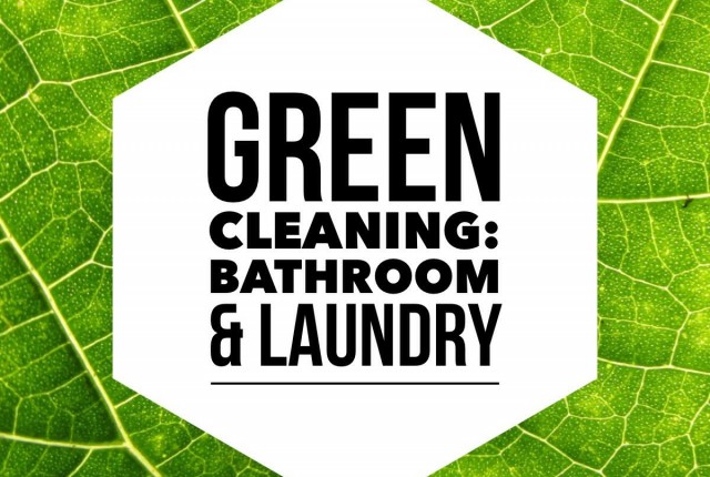 Green Cleaning Bathroom and Laundry