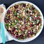 Recipe: Beetroot Almond Israeli Couscous Salad