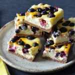 Recipe: Blueberry Passionfruit Cheesecake Slice