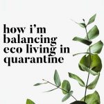 How I’m Balancing Eco Living In Quarantine