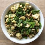 Recipe: Cauliflower Chickpea and Mint Harissa Salad